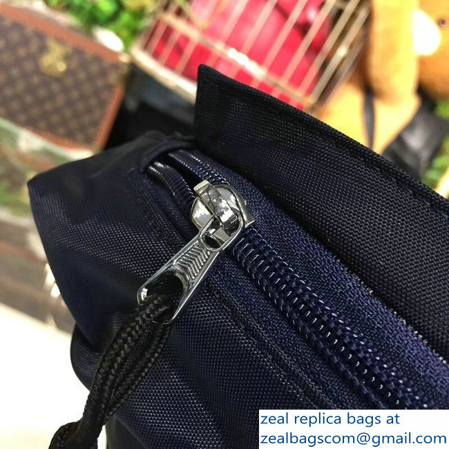 Balenciaga Nylon Canvas Belt Pack Bag Logo Blue