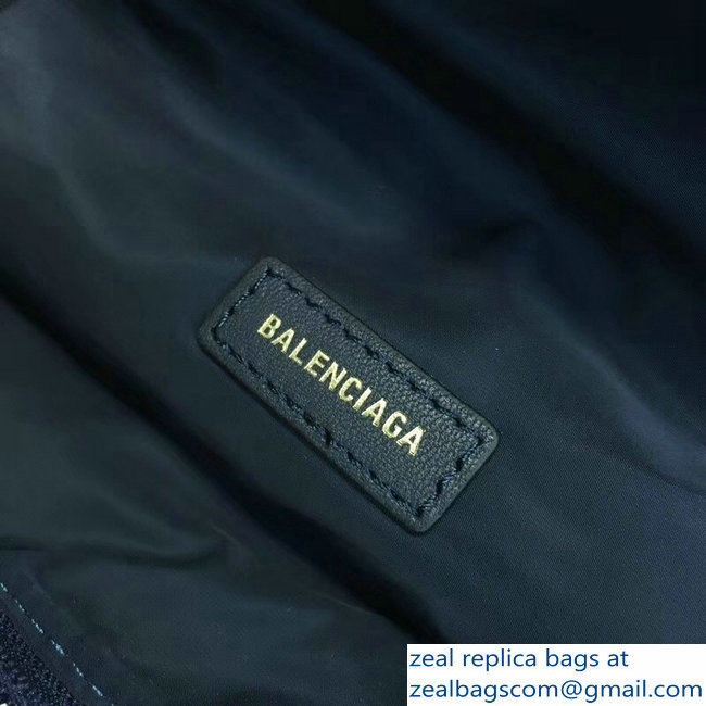 Balenciaga Nylon Canvas Belt Pack Bag Logo Blue - Click Image to Close