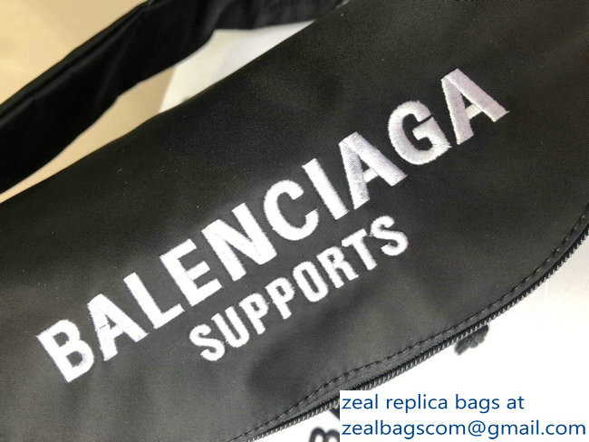 Balenciaga Nylon Canvas Belt Pack Bag Supports World Food Programme Black