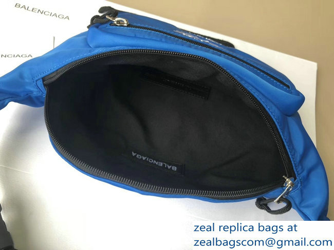 Balenciaga Nylon Canvas Belt Pack Bag Supports World Food Programme Blue - Click Image to Close