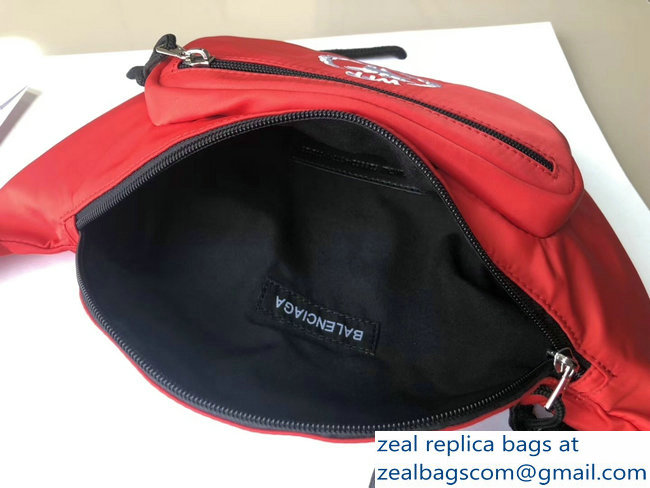 Balenciaga Nylon Canvas Belt Pack Bag Supports World Food Programme Red