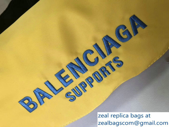 Balenciaga Nylon Canvas Belt Pack Bag Supports World Food Programme Yellow