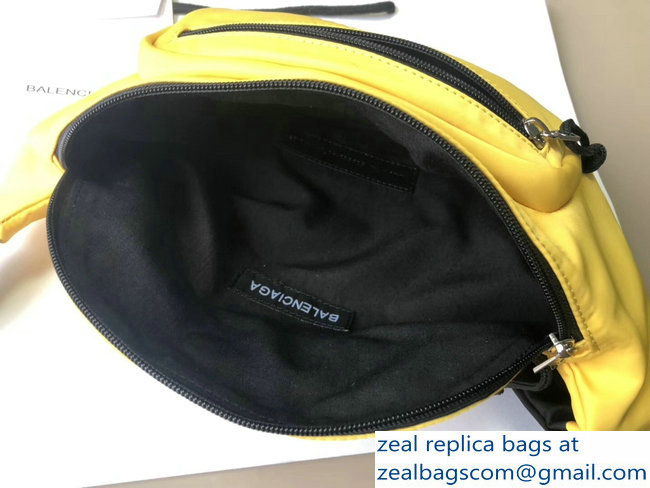 Balenciaga Nylon Canvas Belt Pack Bag Supports World Food Programme Yellow