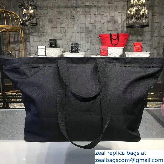 Balenciaga Nylon Carry Shopper Large Bag Black 2018 - Click Image to Close