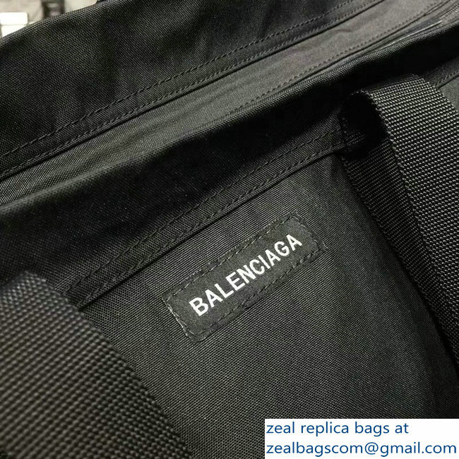 Balenciaga Nylon Carry Shopper Large Bag Black 2018 - Click Image to Close