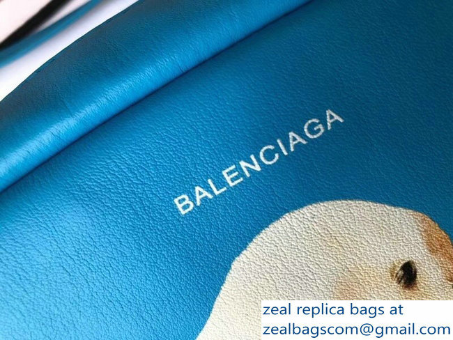 Balenciaga Puppy and Kitten Everyday Camera Bag Small Turquoise 2018