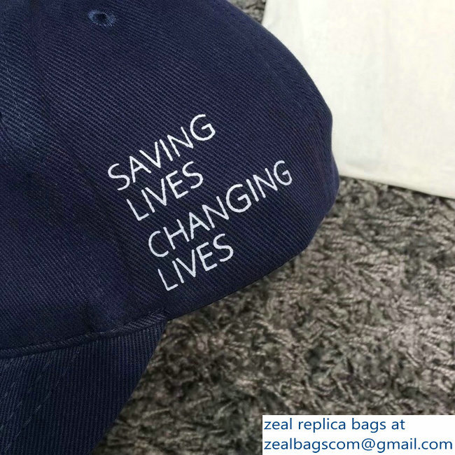 Balenciaga Supports World Food Programme Cap Baseball Hat Blue - Click Image to Close