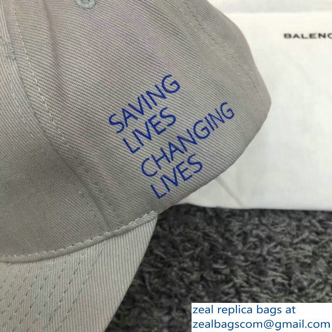 Balenciaga Supports World Food Programme Cap Baseball Hat Gray