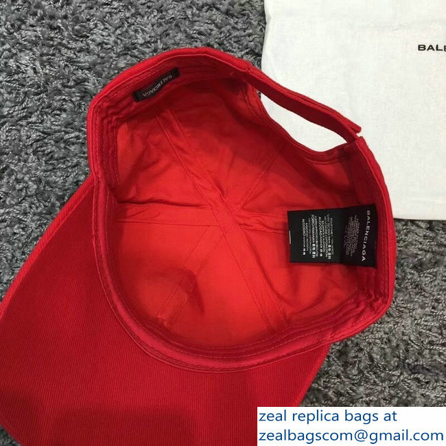 Balenciaga Supports World Food Programme Cap Baseball Hat Red - Click Image to Close