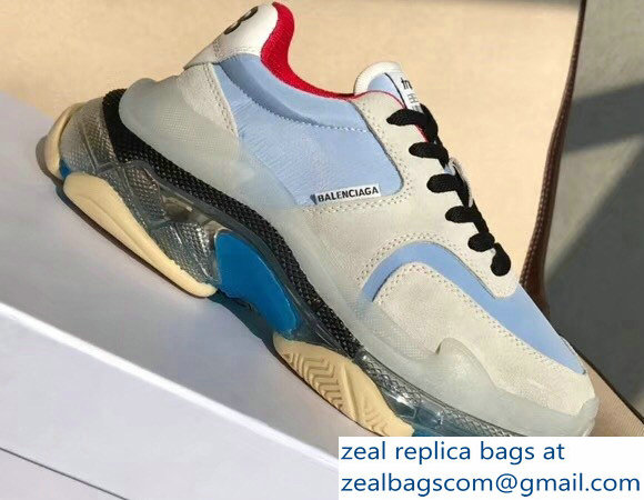 Balenciaga Triple S Trainers Multimaterial Cushioning Sole Sneakers 01 2018 - Click Image to Close