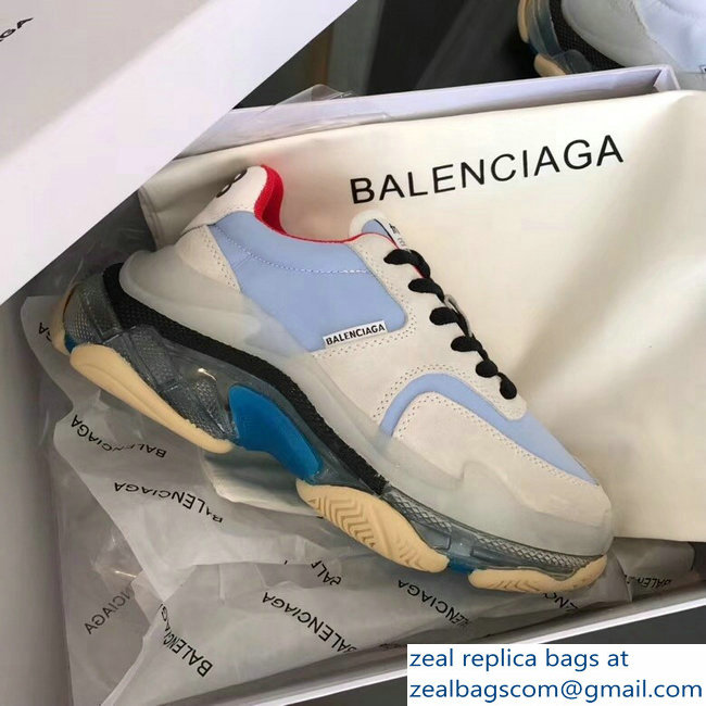 Balenciaga Triple S Trainers Multimaterial Cushioning Sole Sneakers 01 2018 - Click Image to Close