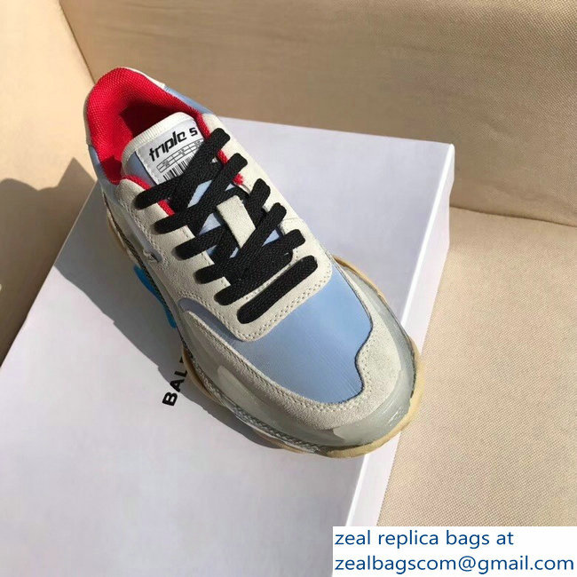 Balenciaga Triple S Trainers Multimaterial Cushioning Sole Sneakers 01 2018 - Click Image to Close