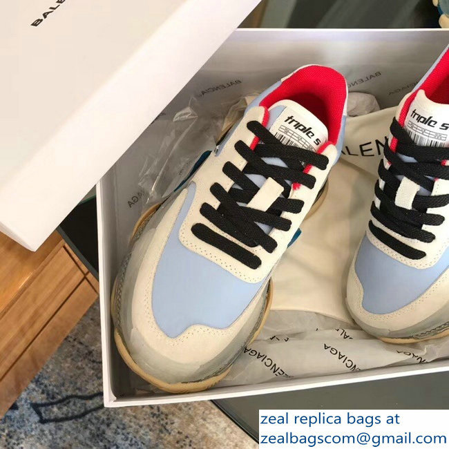 Balenciaga Triple S Trainers Multimaterial Cushioning Sole Sneakers 01 2018 - Click Image to Close