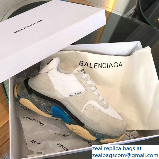 Balenciaga Triple S Trainers Multimaterial Cushioning Sole Sneakers 02 2018