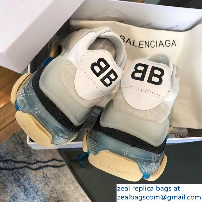 Balenciaga Triple S Trainers Multimaterial Cushioning Sole Sneakers 02 2018