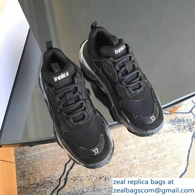 Balenciaga Triple S Trainers Multimaterial Cushioning Sole Sneakers 04 2018
