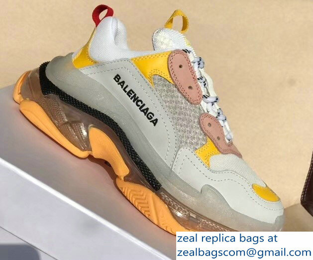 Balenciaga Triple S Trainers Multimaterial Cushioning Sole Sneakers 05 2018