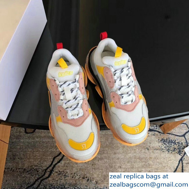 Balenciaga Triple S Trainers Multimaterial Cushioning Sole Sneakers 05 2018