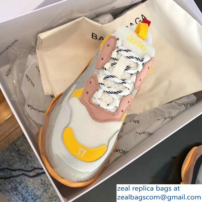 Balenciaga Triple S Trainers Multimaterial Cushioning Sole Sneakers 05 2018