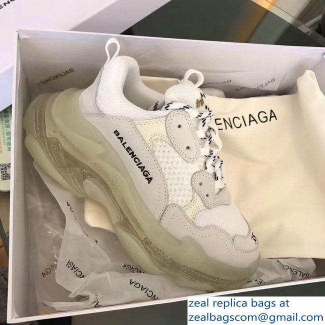 Balenciaga Triple S Trainers Multimaterial Cushioning Sole Sneakers 06 2018 - Click Image to Close