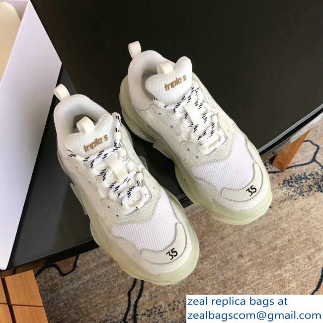 Balenciaga Triple S Trainers Multimaterial Cushioning Sole Sneakers 06 2018 - Click Image to Close