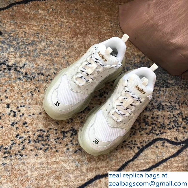 Balenciaga Triple S Trainers Multimaterial Cushioning Sole Sneakers 06 2018 - Click Image to Close