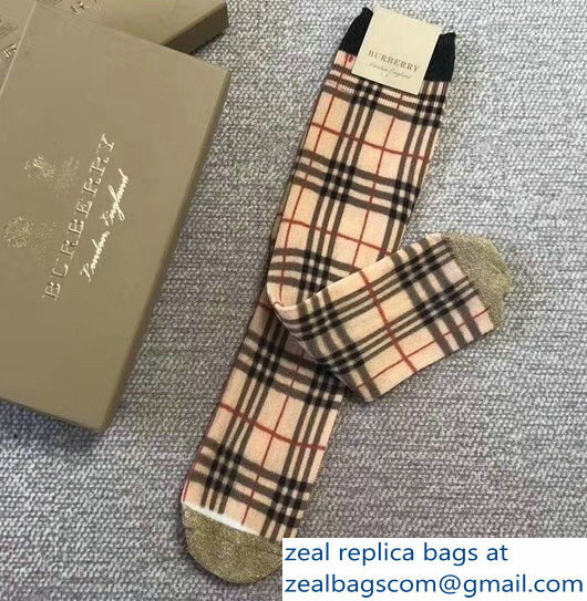 Burberry Cotton Socks BUR01 - Click Image to Close