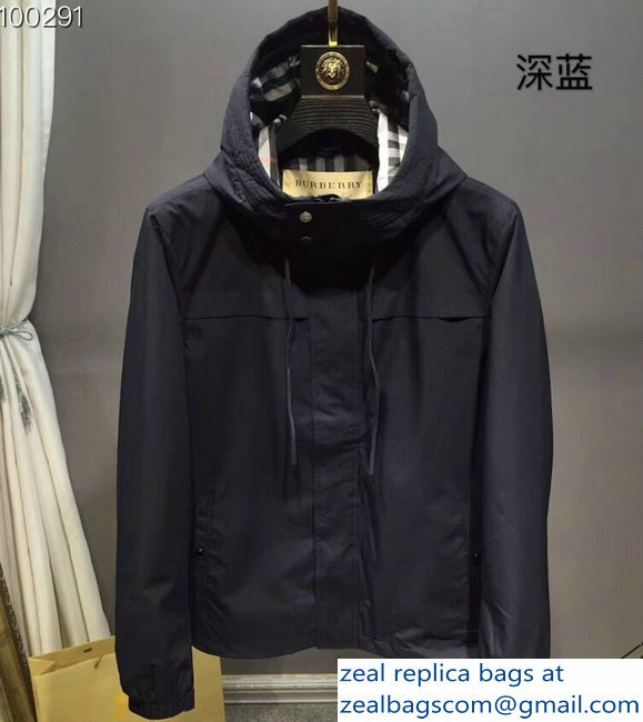 Burberry Men's Jacket Dark Blue 2018