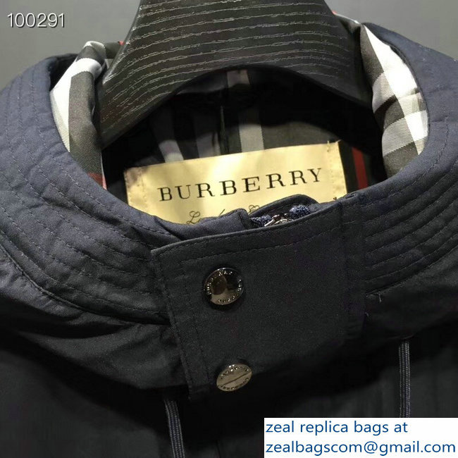 Burberry Men's Jacket Dark Blue 2018 - Click Image to Close
