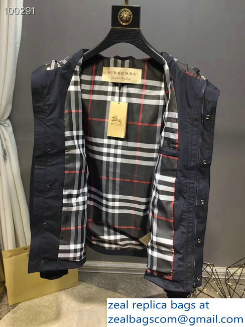 Burberry Men's Jacket Dark Blue 2018