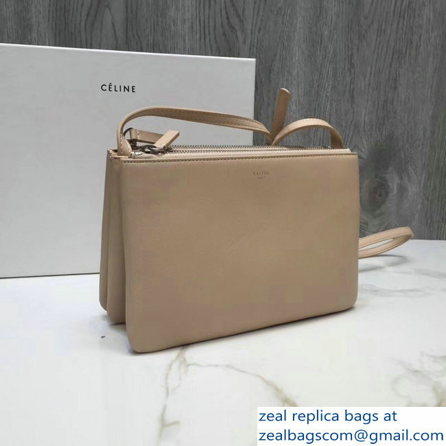 Celine Trio Crossbody Large Bag Beige