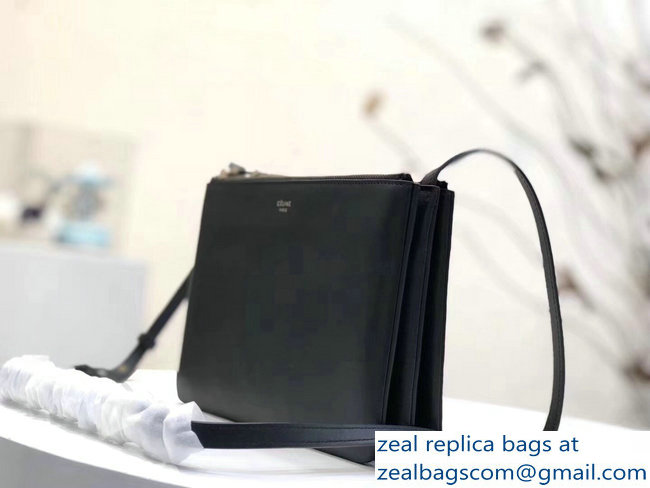 Celine Trio Crossbody Large Bag Black - Click Image to Close