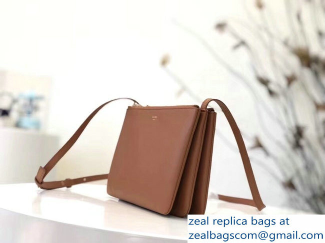 Celine Trio Crossbody Large Bag Brown