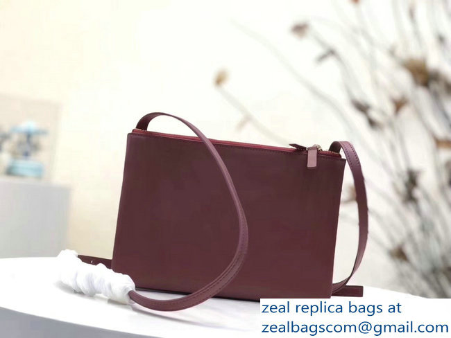 Celine Trio Crossbody Large Bag Burgundy