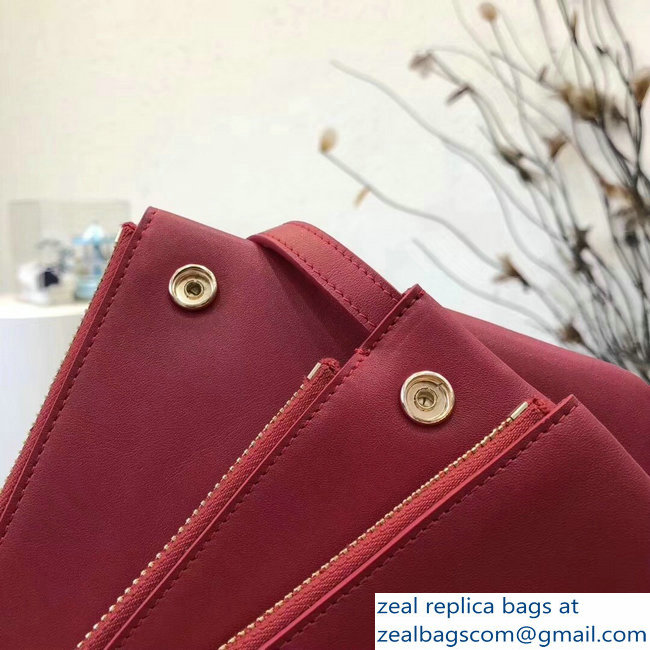 Celine Trio Crossbody Large Bag Red