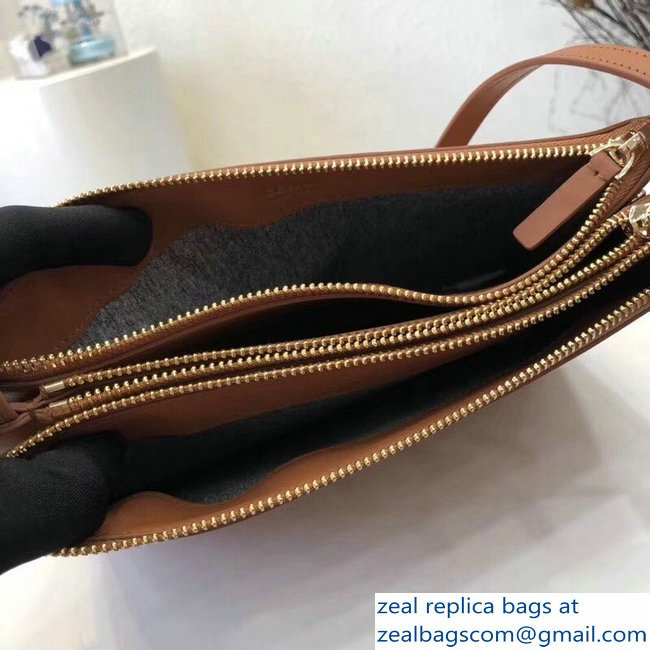 Celine Trio Crossbody Small Bag Brown