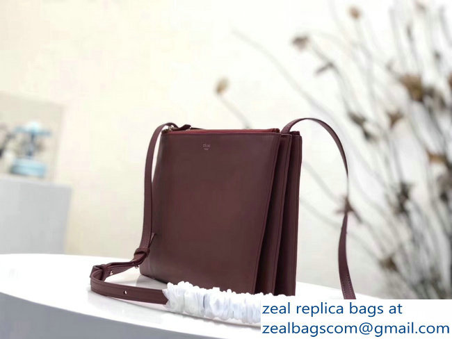 Celine Trio Crossbody Small Bag Burgundy