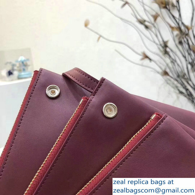 Celine Trio Crossbody Small Bag Burgundy - Click Image to Close