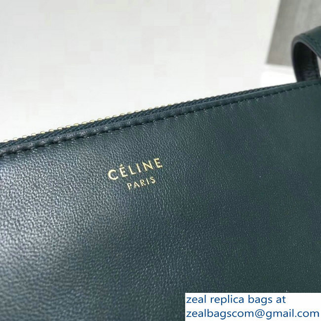 Celine Trio Crossbody Small Bag Dark Green