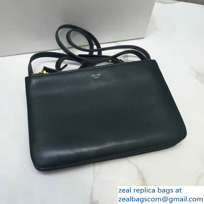 Celine Trio Crossbody Small Bag Dark Green