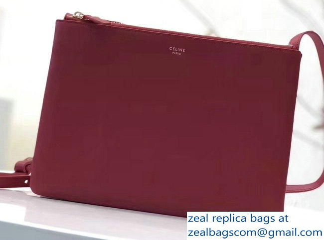 Celine Trio Crossbody Small Bag Red