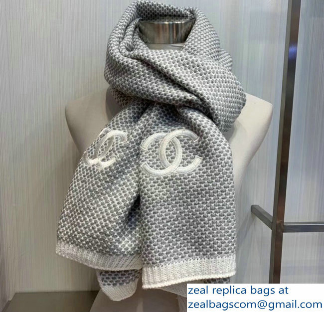 Chanel CC Logo Cashmere Scarf 17 2018