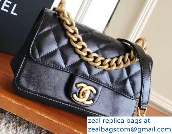 Chanel Chain Flap Small Bag Black 2018