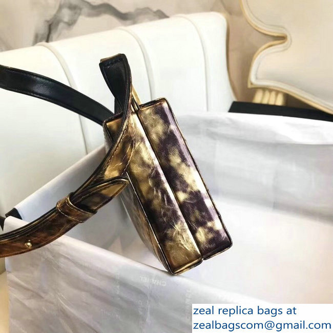 Chanel Chevron Reissue Clutch Bag A57388 Metallic Crumpled Goatskin 2018 - Click Image to Close