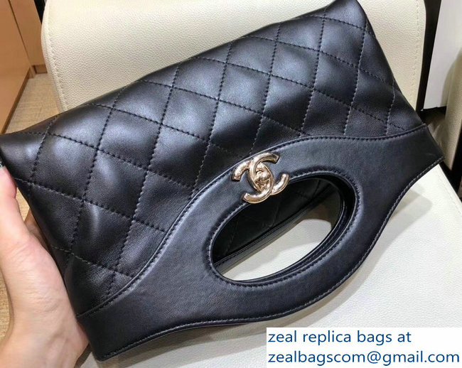 Chanel Lambskin Chanel 31 Clutch Bag A57986 Black 2018