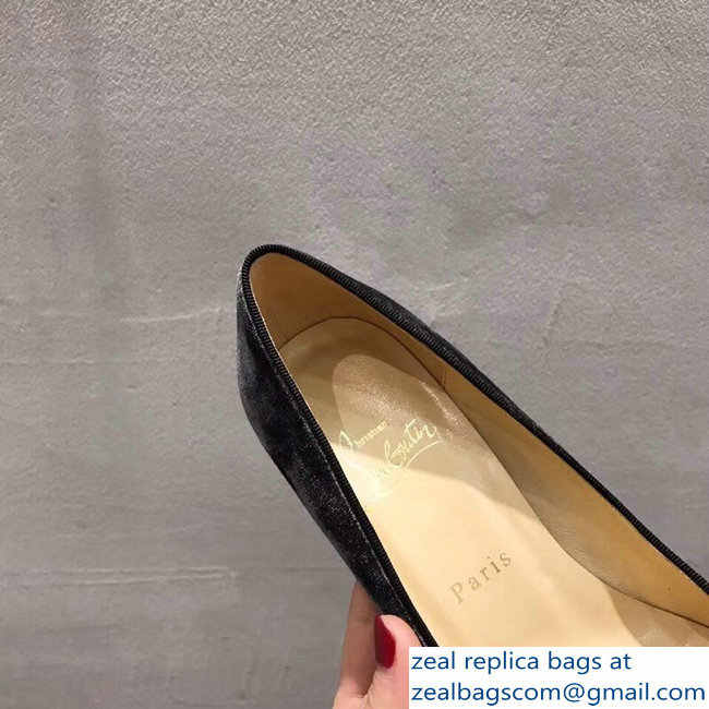 Christian Louboutin Heel 8.5cm Yellow Stripe Pumps Suede Gray