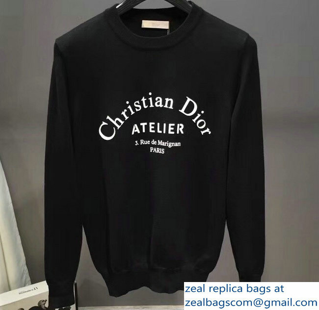 Dior Christian Dior Atelier Print Sweater Black 2018 - Click Image to Close