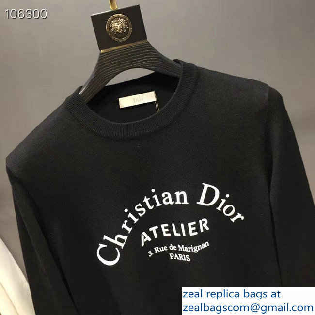 Dior Christian Dior Atelier Print Sweater Black 2018