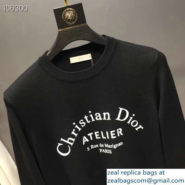 Dior Christian Dior Atelier Print Sweater Black 2018 - Click Image to Close