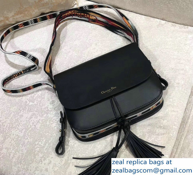 Dior Diorodeo Flap Bag In Black Supple Calfskin 2018
